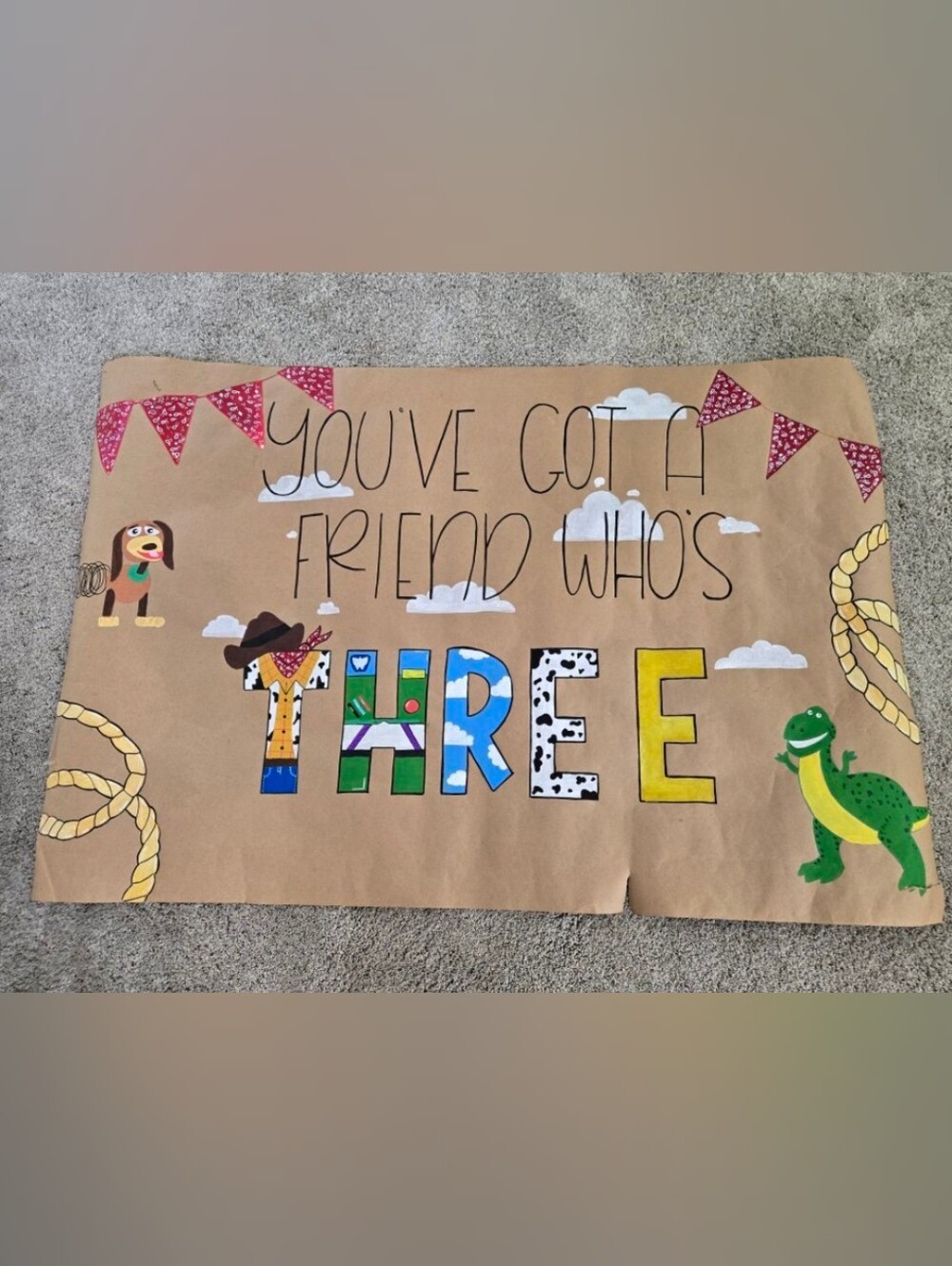 Toy Story Birthday Banner - 3rd Birthday